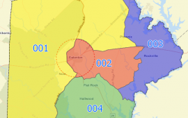 2022 Putnam County Commission Districts