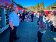 Chief McClain at PCHS Career Expo