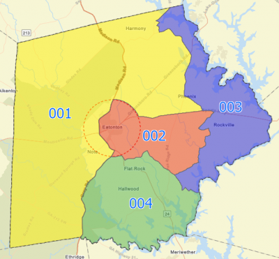 2022 Putnam County Commission Districts