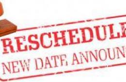 Rescheduled Meeting